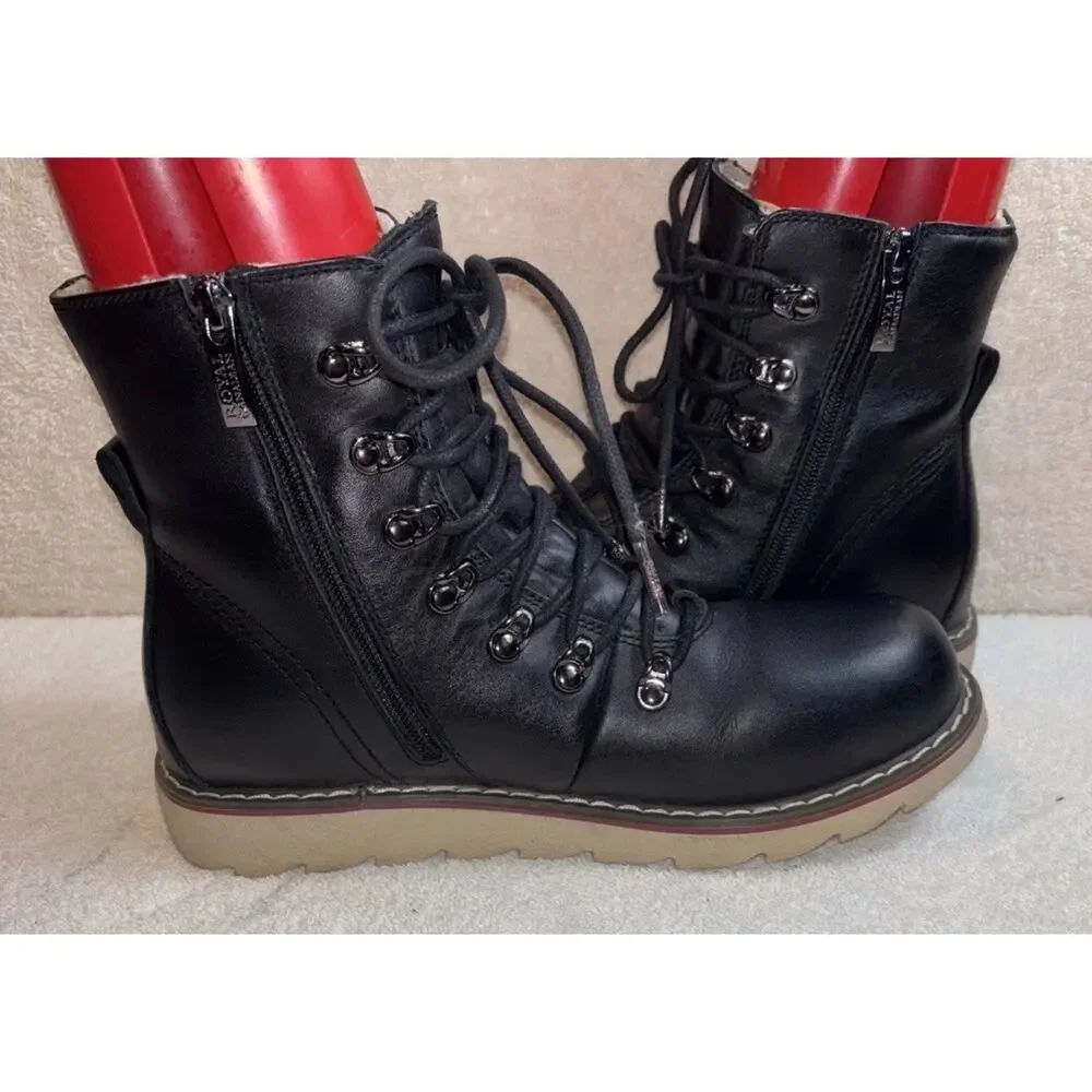 Royal Canadian Caplan Black Zip Boots Waterproof Men Size 8.5